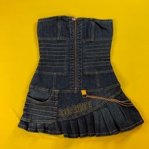 Denim Mini Dress by Apple Bottom